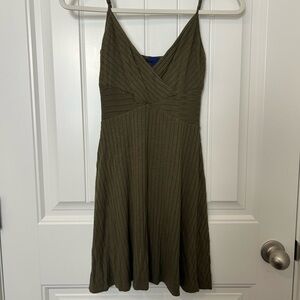 Aeropostale Khaki Green Strappy Mini Dress